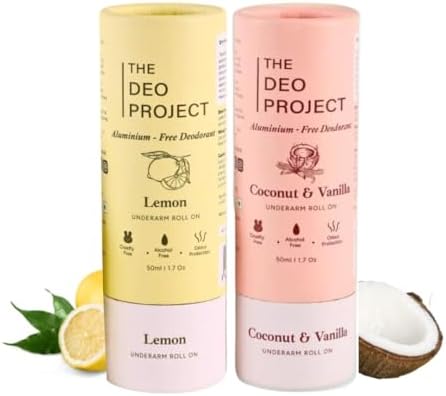 The Deo Project Citrus Lemon Natural Underarm Roll On | Suitable for Sensitiv...