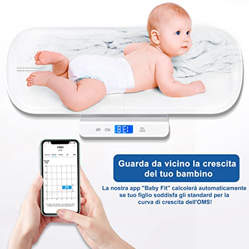 UNICHERRY Bilancia Neonato Bluetooth, Bilancia