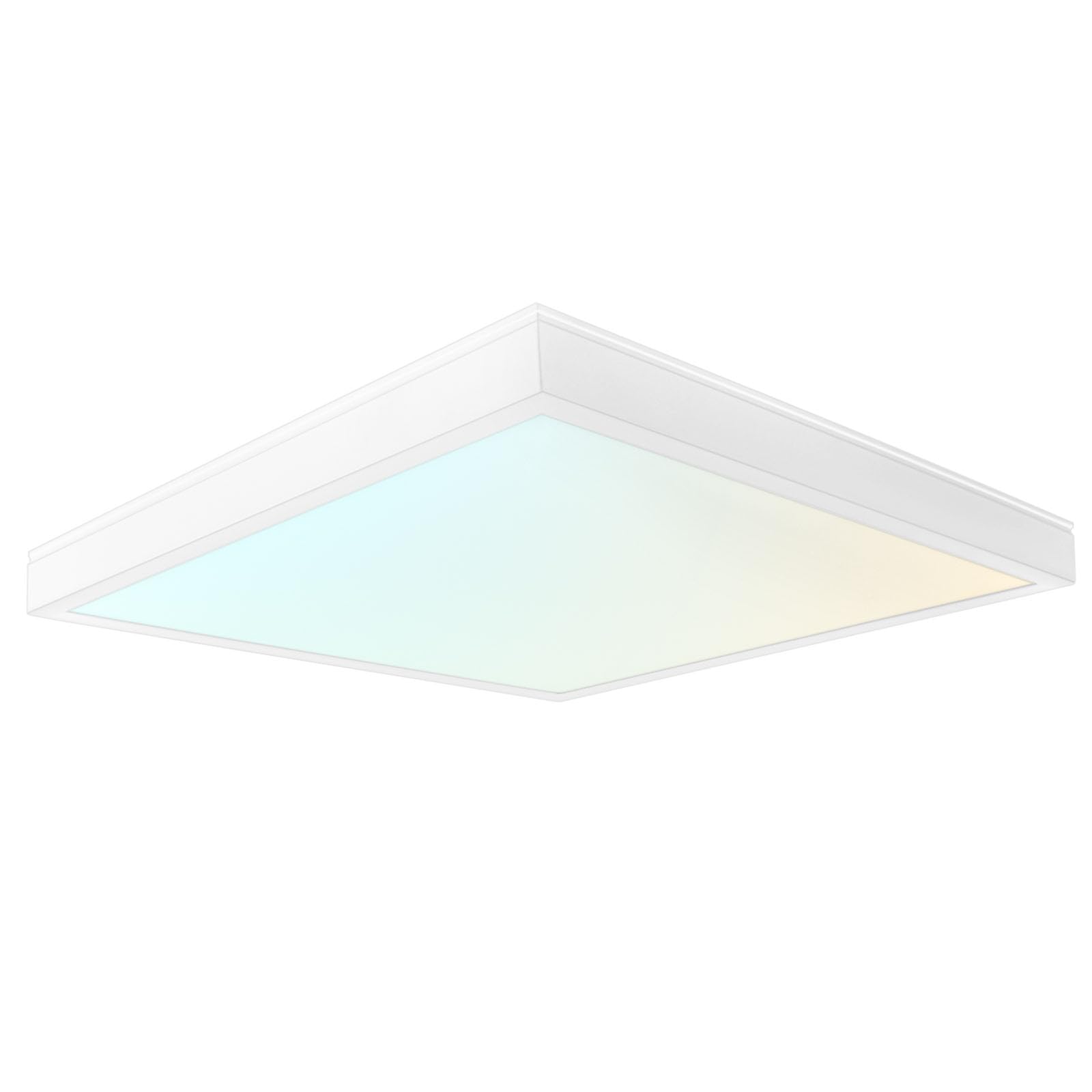 luxrite 1x1 ft slim surface mount panel recessed lighting 5 color temperature options 2700k-5000k dimmable led panel light 140018002200 lumens 10w-20w edge lit damp rated etl listed