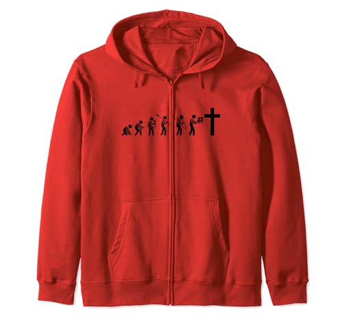 Regalos bíblicos de evolución cristiana para él o ella Sudadera con Capucha