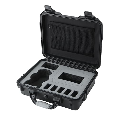 INNVO DJI Mini 5 Pro Case Compatible with DJI Lito 1 / X1 IP67 Waterproof Hard Shell Carrying Case Full Fly More Combo Kit & Up to 6 Battery Storage Drone Organizer Protector Black