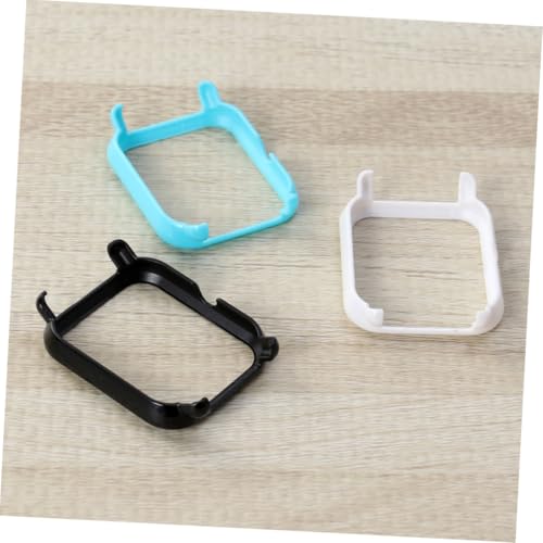 Fundas para reloj con resina resistente anticaída pack de 3 piezas en color negro y azul 5