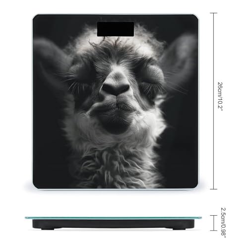 Báscula Digital de Baño con Pantalla LED Clara y Plataforma de Vidrio Templado miniatura 2
