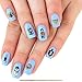 Midrash Manicures Hanukkah Nail Decals – 44 Jewish Holiday Party Favor Nail Stickers for Festive Chanukah Gifts for Women Manicure, Easy Apply & Remove, Beauty Accessory Judaica Hostess Gifts for Her