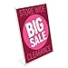 deflecto Classic Image Slanted Sign Holder, Portrait, 8.5 x 11 Insert, Clear