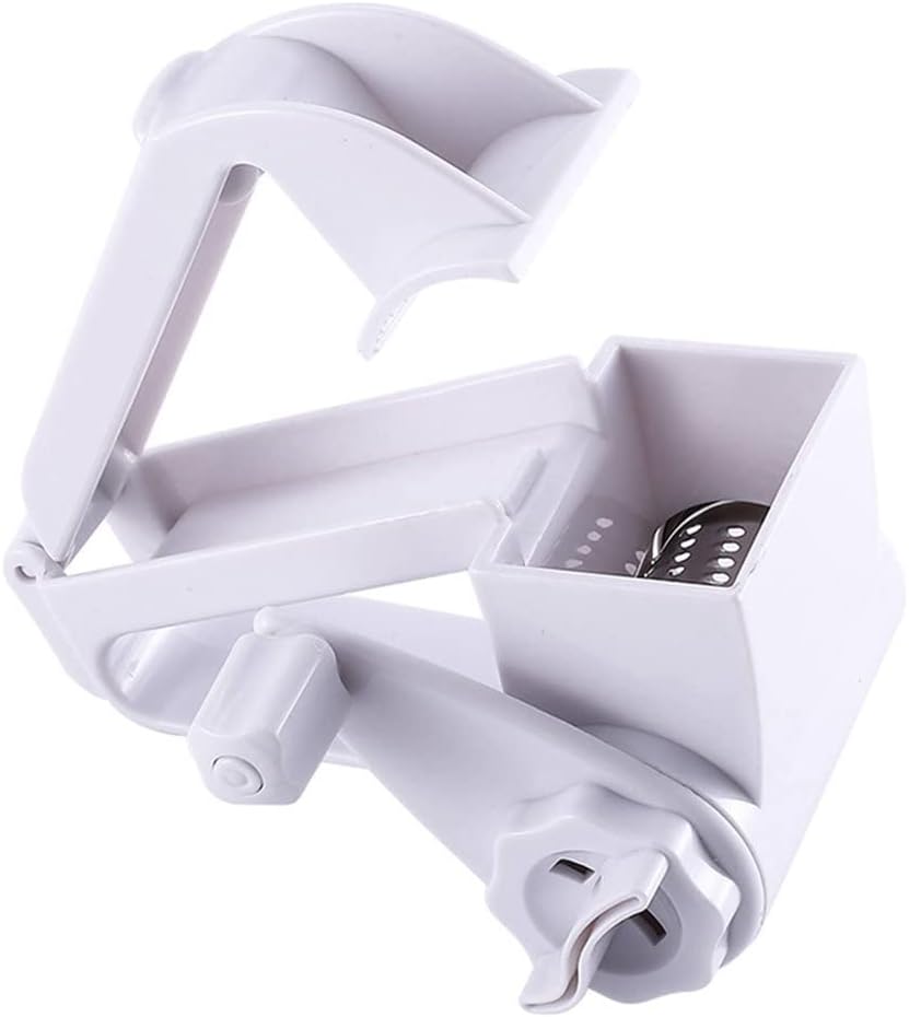 Multipurpose Rotary Cheese Grater With Stainless Steel Drums