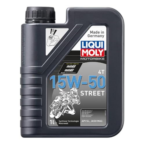 Liqui Moly Motorbike 4T SAE 15W-50 Street | Full Synthetic Motor Oil | 4 Liter | SKU: 20060