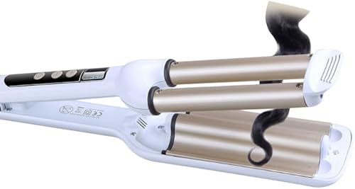 Miniatura 3 de Plancha rizadora de pelo de 3 barriles rizadora de cerámica para cabello medio y largo, rizador, rizador, herramientas de peinado