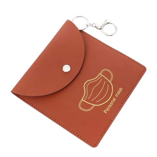 NIYANGLE Custodia PU Organizer Portatile per Maschere Contenitore per Mascherine
