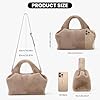 JQWYGB Cloud Pouch Bag, Knödeltasche, Clutch, Tasche, Handtasche, Damen-Tote, Schultertasche, Retro-Crossbody-Tasche mit abnehmbarem Riemen, Medium #5