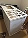 Foldable Charcuterie Cart, Mobile Charcuterie Cart, Snack Cart for Small Businesses, Handmade Wedding Gift, Pancake Cart (No Paint with Side Shelves)