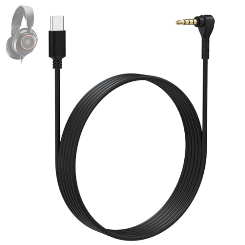 Zosvoses Câble Arctis Nova 3 compatible avec le casque de jeu multiplateforme SteelSeries New Arctis Nova 3, USB-C vers câble de 3,5 mm, 1,5 m