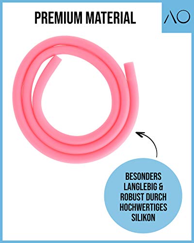 AO® Shisha Schlauch - Silikonschlauch Matt In Rosa - 150 cm Länge - Passend Für Alle Shisha Adapter & Shisha Mundstücke… – Bild 7