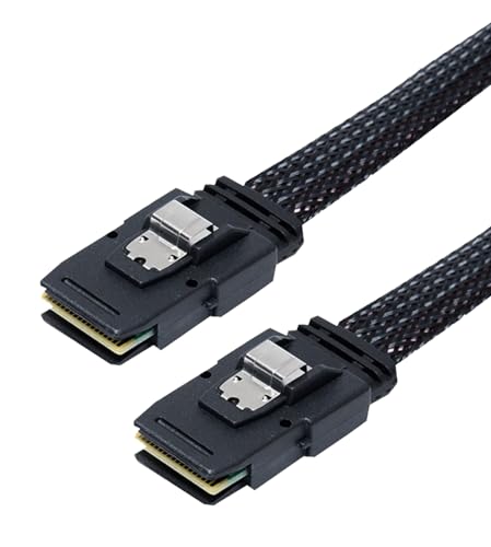 Cable Mini SAS SFF-8087 a SFF-8087 recto de 6 pies para servidores y controladores RAID