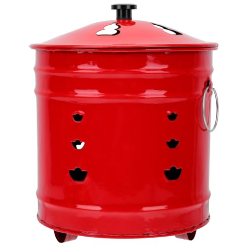 Doitool F4528H356WPKN9G19CL Small Burning Bucket Incinerator Barrel cover
