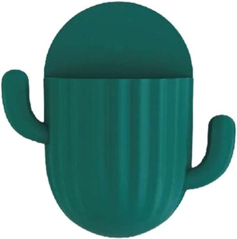 Bathroom Accessories Toothbrush Holder Household Wall Self-Adhesive Seamless Cactus Storage(C)