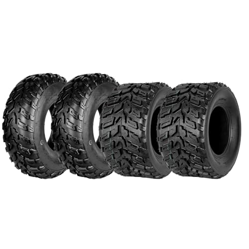 Image of GarveeTech ATV /UTV Tires, Set of 4-23x7-10 Front & 22x11-10 Rear All-Terrain Tires, 6-Ply Tubeless, for Off-Road, Mud, Dirt and Trails