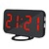 Forma: cuadrado NFHNBABD Despertador Reloj Despertador Led Control De Voz Pantalla Led Grande Snooze Backlinght De Escritorio Relojes De Mesa Digitales Reloj