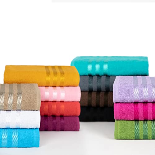 Kit Com 5 Toalhas de Rosto Grécia- 45x70cm 100% Algodão (Cores Masculinas)