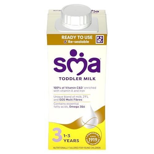 SMA PRO Growing-Up Baby Milk - 1-3 Years | Ready to Use Liquid Formula Milk 200 ml (Pack of 12)