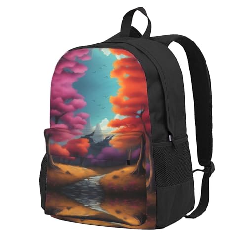 Beautiful Color Large Capacity Travel Backpack - Polyester Backpack,Multi-Functional Storage Bag