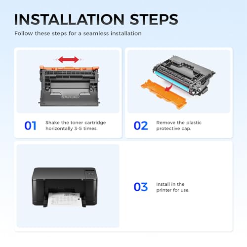 Image of 147A Black Toner Cartridge 2-Pack High Yield Replacement for HP 147A W1470A 147X Toner Compatible with HP LaserJet Enterprise MFP M634 M635 M636 M610 M611 M612 Printer Ink All-in-One h z dn x fht fh