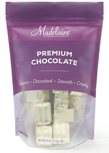 Madelaine Chocolates Hazelnut Truffles Wrapped in Gold Italian Foil - Dark And Milk Chocolate Blended With Pure Hazelnut Paste From Italy - 1/2 LB