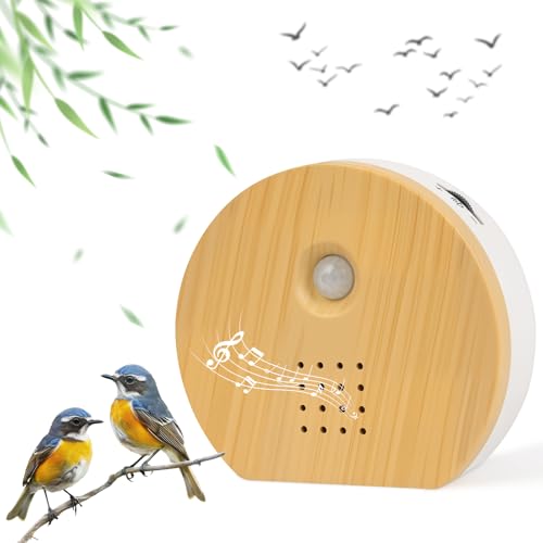 HOTUT Boîte À Sons d'oiseaux, Boîte de Sons Naturels, Détecteur de Mouvement, Gazouillis d'oiseaux, Boîte à Sons Naturels, Source de Forêt, Chant...