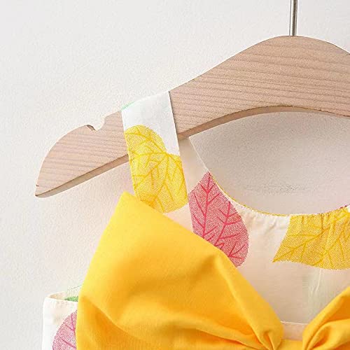 Roupas Chapéu Princesa Bebê Infantil Vestido Infantil Infantil Meninas Suspensórios Floral Vestido e