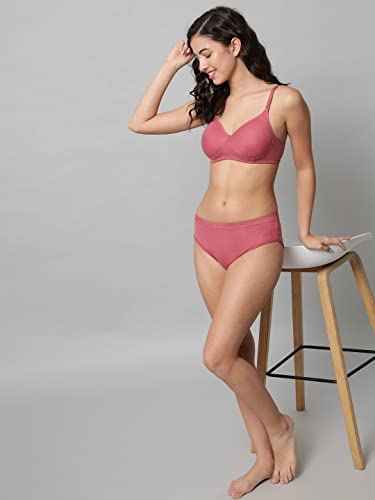 Image of BRIELLE Women's Lingerie Set with Full Coverage Padded Women Cotton Bra Panty Set Sexy Bra Panty Set Pack of 3 Sets