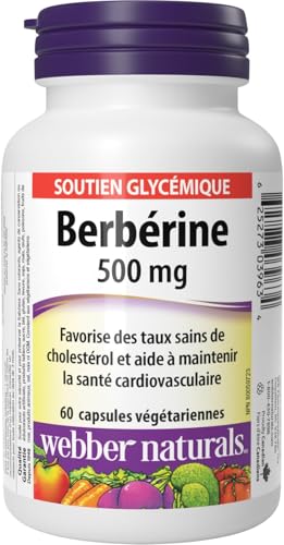 Webber Naturals Berberine 500 mg, 60 Capsules, Supports Healthy Glucose Metabolism and Cardiovascular Health, Vegan - Image 3