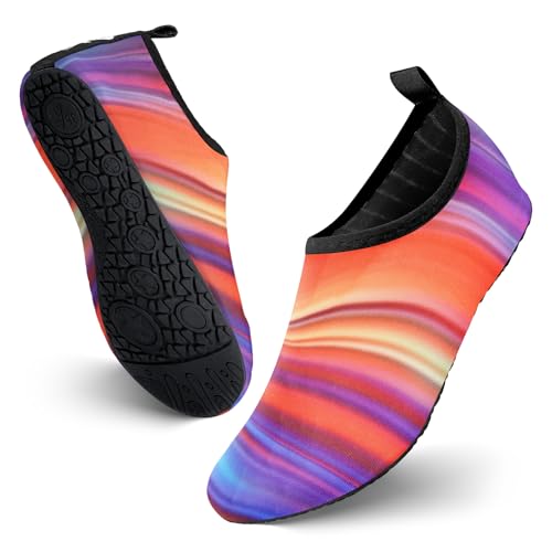 JOTO Water Shoes for Women Men Quick-Dry Breathable Aqua Socks Flexible Non-slip Rubber Sole lightweight Barefoot Aqua Water Socks for Swim Beach Yoga Exercise Pool Camping Snorkeling Surfing Kayaking