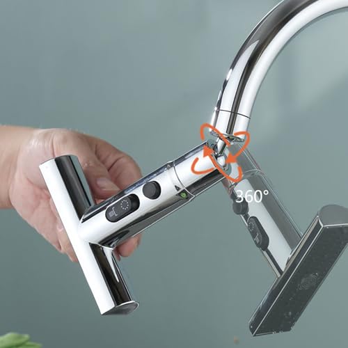 Accesorios de grifo giratorio con aireador y cabeza de spray multifuncional LWX 2