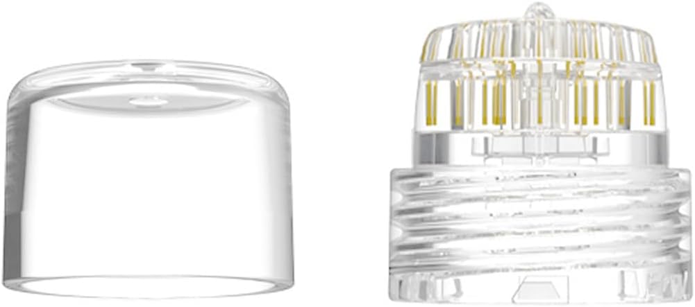 Beauty Replacement Head Microneedle Tip Compatible with Hydra Needle & Micro Infusion System Microneedling Head for Threaded Glass Vial Connection Derma Stamp