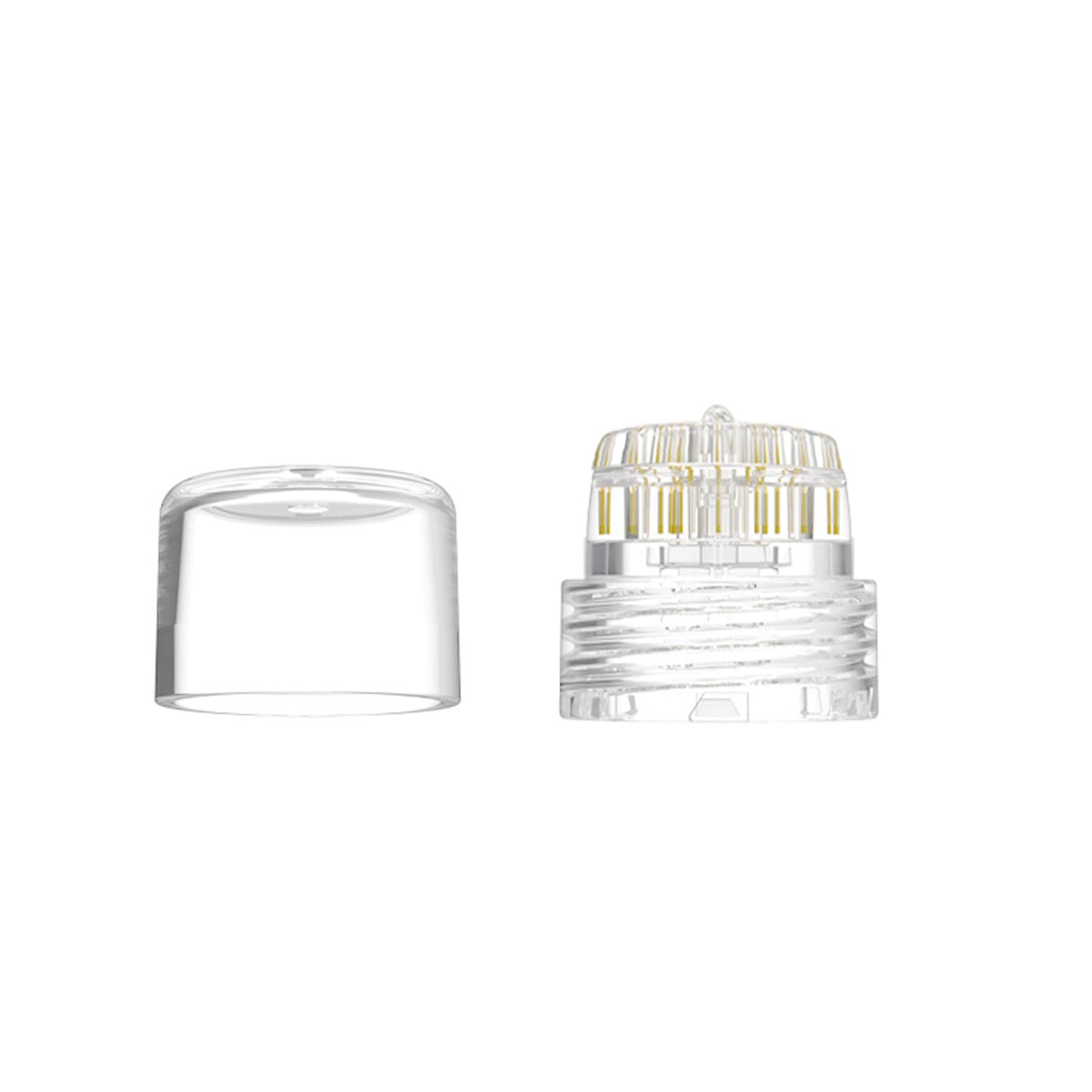 Beauty Replacement Head Microneedle Tip Compatible with Hydra Needle Micro Infusion System Microneedling Head for Threaded Glass Vial