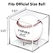 Baseball Display Case, UV Protected Acrylic Cube Baseball Holder Square Clear Box Memorabilia Display & Storage Sports Official Baseball Display Case - Autograph Display - Fits Official Size Ball