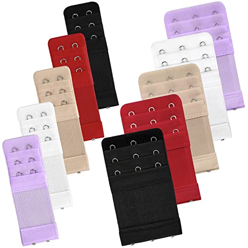 Bigqin Estensore di Reggiseno 10 Pezzi Estensione Reggiseno Donne Reggiseno