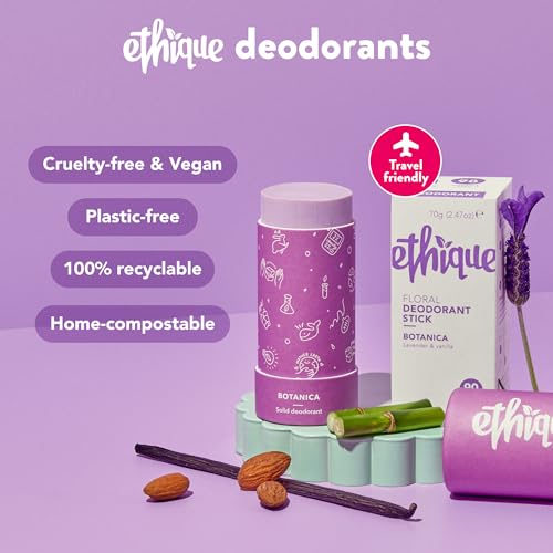 Ethique Botanica Floral Deodorant Stick For Men & Women - Aluminum-Free, Plastic-Free, Vegan thumb #2