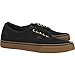 Vans Unisex Authentic Black/Rubber Skate Shoe 9 Men US / 10.5 Women US