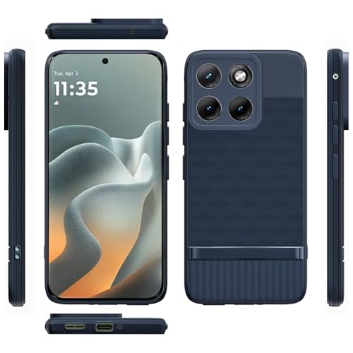 Image of Shockproof Case Compatible with Motorola Edge 70 Fusion 5G | Full Camera Protection | TPU Flexible Back Cover for Motorola Edge 70 Fusion 5G (Steel Blue)