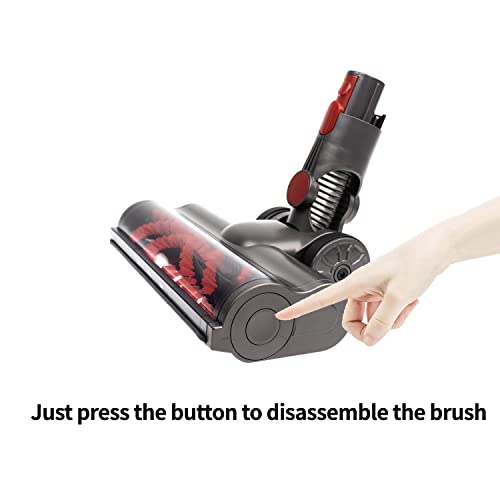 Jonr Motorhead Attachment For Dyson V7 V8 V10 V11 V15 Hardwood Floor Replacement Roller Cleaner Head With Led Headlights (With 2 Brush Bars) #TOP3