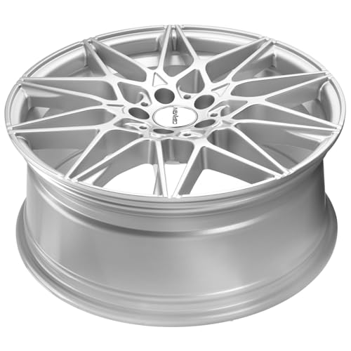 4x Carmani alloy rims 18 Knut 8.0x18 ET30 5x112 white silver