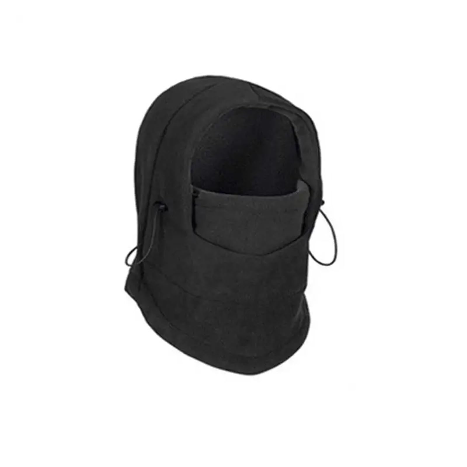 Sturmhaube 2Pcs Männer Frauen Hut Mit Kapuze Hals Wärmer Wandern Outdoor Radfahren Maske Ski Winddichte Kapuze Maske Verdickte Schützende Warme(Black)