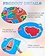 Friedwohl Papierschnitt Set Kinder, 1 Stück Kinder Sicherheit Schere + 96 Blatt Papier, Spaßige Papierschnittkunst und Basteln Aktivitätsset, DIY Lernspielzeug, für Basteln, Vorschule, Kindergarten