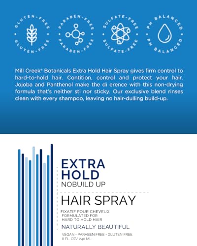 Mill Creek Botanicals Extra Hold Hair Spray 8 Oz 3 Pack miniatura 7