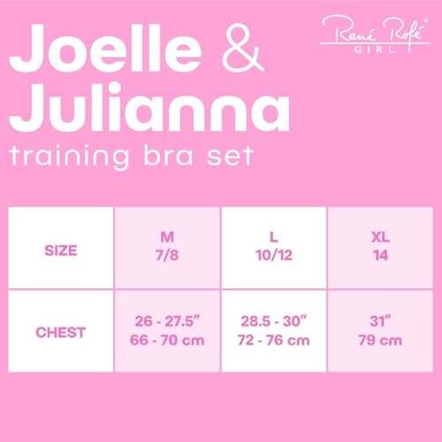 Rene Rofe Girls’ Training Bra Set – 10 Piece Cotton Cami Bralette And Hipster Briefs (M-Xl), Size X-Large, Dots Combo #TOP5