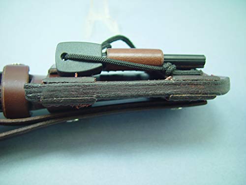Custom Made Knife Sheath Fits Ontario Rat 3 Or Esee, 7" Leather Fixed Blade Knife Holder, Dyed Dark Brown #TOP3