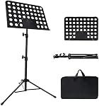 Mdvora 1/2/3 Pack Sheet Music Stand, with Carrying Bag | for Guitar, Ukulele, Violin Players(Standard Version, 1 Pack)