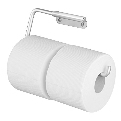 Interdesign Metro Rustproof Aluminum Toilet Paper Holder - Wall Mounted Double Roll Dispenser For Bathroom, Silver #TOP2