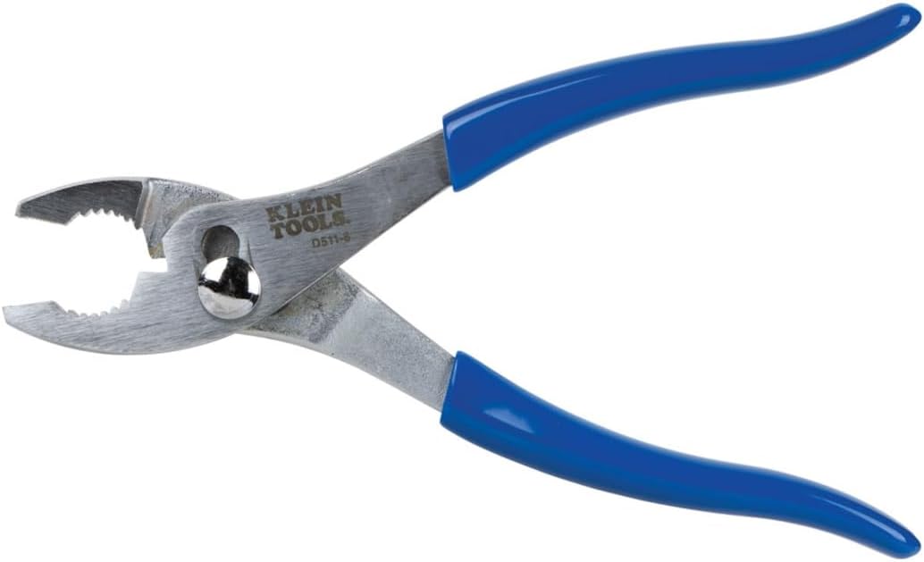 Klein Tools D511-8 Slip-Joint Pliers with Shear Type Cutting, 8-Inch